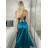 Šaty dlhé elegantné na ramienka dámske (S/M ONE SIZE) TALIANSKA MODA IM323013