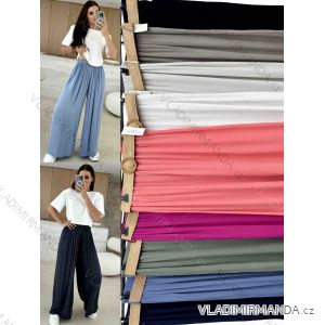 Nohavice dlhé letné dámske nadrozmer (54/56/58 ONE SIZE) TALIANSKA MÓDA IMWT251104