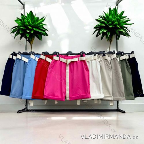Kraťasy s opaskom dámske nadrozmer (54/56/58 ONE SIZE) TALIANSKA MÓDA IMWT251117