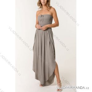Šaty dlhé letný carmen cez prsia dámske (XS/S/M ONE SIZE) TALIANSKA MÓDA IM425411