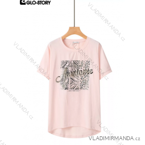 Tričko krátky rukáv dámske nadrozmer (M-2XL GLO-STORY GLO25WPO-5528