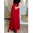 Sukně maxi dlouhá v pase na žabičkování dámská (S/M/L ONE SIZE) ITALSKÁ MÓDA IMM22MAXIMA