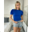 Tričko krátky rukáv dámske STELA (S/M/L ONE SIZE) TALIANSKA MÓDA IMM23HF12989/DUR -   červená -   S / M/L