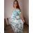 Šaty letné krátky rukáv dámske nadrozmer JULIE (52/54/56 ONE SIZE) TALIANSKA MÓDA IMSM25012