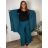 Cardigan letný 3/4 dlhý rukáv dámsky nadrozmer VESUNA (48/50/52 ONE SIZE) TALIANSKA MÓDA IM425415/DUR  zelená khaki