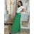 Nohavice letné dámske (S/M/L ONE SIZE) TALIANSKA MÓDA IM325ELBA/DU - zelená khaki - S/M/L