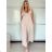 Overal dlouhý oversize bez rukávu dámský GIORGIA (S/M  ONE SIZE) ITALSKÁ MÓDA IMWAD25918/DU -   béžová -   S / M