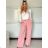 Súprava elegantné sako krátke dlhý rukáv a nohavice dámske ALICE (S/M ONE SIZE) TALIANSKA MÓDA IMWHP25525/DU -   svetlo modrá -   S / M