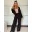 Súprava elegantné sako krátke dlhý rukáv a nohavice dámske ALICE (S/M ONE SIZE) TALIANSKA MÓDA IMWHP25525/DU -   svetlo modrá -   S / M