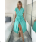 Šaty dlouhé elegantný letný krátky rukáv dámske BLANA (S/M/L ONE SIZE) TALIANSKA MÓDA IMD25115/DR starorůžová S/M/L