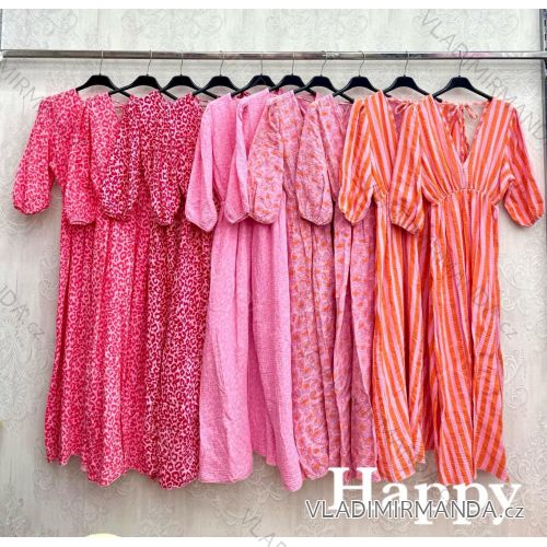 Šaty dlhé letné 3/4 dlhý rukáv dámske (XS/S/M ONE SIZE) TALIANSKA MÓDA IMWHP251898