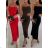 Šaty dlhé elegantné letné na ramienka dámske (XS/S/M ONE SIZE) TALIANSKA MÓDA IMWHP251919