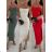 Šaty dlhé elegantné letné na ramienka dámske (XS/S/M ONE SIZE) TALIANSKA MÓDA IMWHP251919
