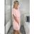 Šaty letné šifónové bez rukávov dámske (S/M ONE SIZE) TALIANSKA MÓDA IMD22495/DR