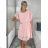 Šaty letné šifónové bez rukávov dámske (S/M ONE SIZE) TALIANSKA MÓDA IMD22495/DR
