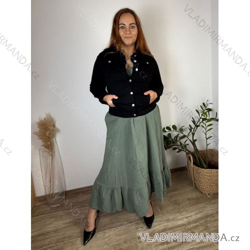 Bunda riflová krátka dámska (2XL-6XL) MOON GIRL MOON25GYD1337A/DUR 6XL čierna