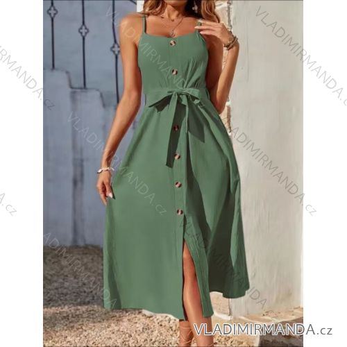 Šaty košeľové letné na ramienka dámske (XS/S/M ONE SIZE) TALIANSKA MÓDA IMWGS251533