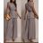 Súprava elegantná blúzka krátky rukáv a nohavice dlhé dámske (XS/S/M ONE SIZE) TALIANSKA MÓDA IMWGS251535