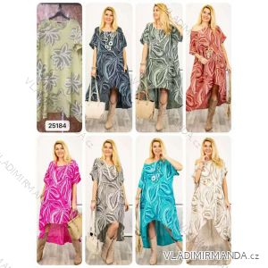 Šaty letné oversize krátky rukáv dámske nadrozmer (42/44/46 ONE SIZE) TALIANSKA MÓDA IMWGL251574