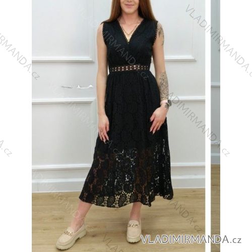 Šaty letné krajkové bez rukávov dámske (XS/S/M ONE SIZE) TALIANSKA MÓDA IMWCA251576