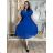 Šaty dlhé letné šifónové elegantné skladané s opaskom krátky rukáv dámske LAJLA  (S/M/L ONE SIZE) TALIANSKA MÓDA IMWHA251214/DUR S/M/L béžová