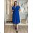 Šaty dlhé letné šifónové elegantné skladané s opaskom krátky rukáv dámske LAJLA  (S/M/L ONE SIZE) TALIANSKA MÓDA IMWHA251214/DUR S/M/L béžová