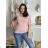 Tričko krátky rukáv dámske (S / M / L ONE SIZE) TALIANSKÁ MÓDA IM4211097/DR čierna S / M / L