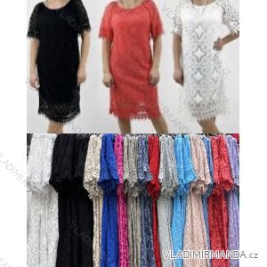 Šaty letné krajkové krátky rukáv dámske (XS/S/M ONE SIZE) TALIANSKA MÓDA IMWDV251583