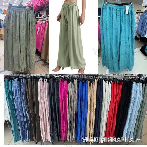 Nohavice dlhé letné dámske nadrozmer (42/44/46 ONE SIZE) TALIANSKA MÓDA IMWDV251589