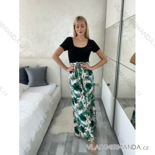 Overal elegantný krátky rukáv dámsky MIA (XS/S/M ONE SIZE) TALIANSKA MÓDA IMM25M55299-2/DUR -   zelená -   S / M