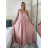 Šaty saténové variabilné dlhé spoločenské bez rukávov dámske (S/M/L ONE SIZE) TALIANSKA MÓDA IMPSH255338/DU -   ružová staroružová -   S/M/L