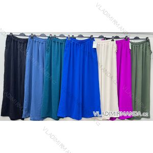 Nohavice dlhé letné dámske nadrozmer (46/48/50 ONE SIZE) TALIANSKA MÓDA IM425430