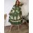 Šaty elegantné letné 3/4 dlhý rukáv dámske nadrozměr LUDMILA (50/52/54 ONE SIZE) TALIANSKA MÓDA IMPLI243735