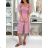 Šaty květované krátky rukáv dámske (XS/S/M ONE SIZE) TALIANSKA MÓDA IMWGS25596