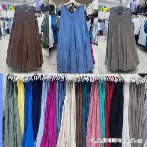 Šaty voľnočasové letné oversize bez rukávu dámske nadrozmer (42/44/46 ONE SIZE) TALIANSKA MÓDA IMWDV251631