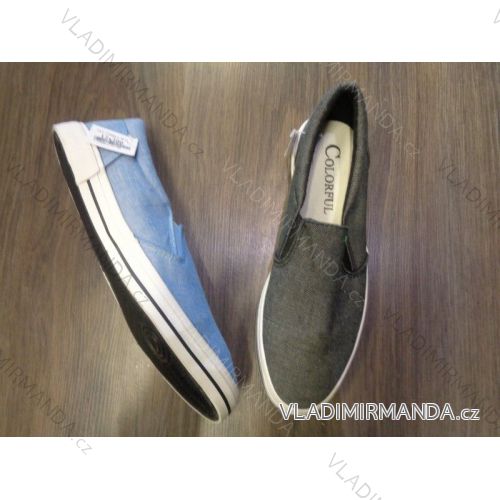 Balerínky poltopánky mokasíny dámske (36-41) OBUV IM217CLF7708BLU