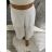 Nohavice dlhé aladinky letné dámske (S/M/L ONE SIZE) TALIANSKA MÓDA IMD24029/DUR tmavě béžová S/M/L