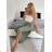 Nohavice dlhé aladinky letné dámske (S/M/L ONE SIZE) TALIANSKA MÓDA IMD24029/DUR tmavě béžová S/M/L