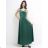 Šaty dlhé spoločenské saténové na ramienka dámske ALESSIA (XS/S/M ONE SIZE) TALIANSKA MODA IMSP255888