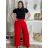 Nohavice dlhé oversize dámske (S/M/L ONE SIZE) TALIANSKA MODA IM32419112/DU -   svetlo modrá -   M / L