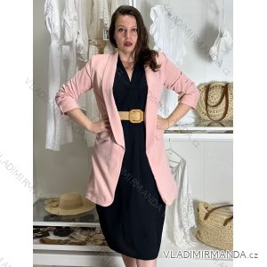 Sako predĺžené s podšívkou dlhý rukáv dámske (M/L/XL ONE SIZE) TALIANSKA MóDA IMC23213