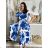 Šaty dlhé letné krátky rukáv dámske (S/M/L ONE SIZE) TALIANSKA MÓDA IMD250001/DUR - červená - S/M/L