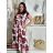 Šaty dlhé letné krátky rukáv dámske (S/M/L ONE SIZE) TALIANSKA MÓDA IMD250001/DUR - červená - S/M/L