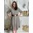 Šaty ľanové košeľové krátky rukáv dámske (S/M/L ONE SIZE) TALIANSKA MODA IM7250001/DU -   čierna
 -   S/M/L