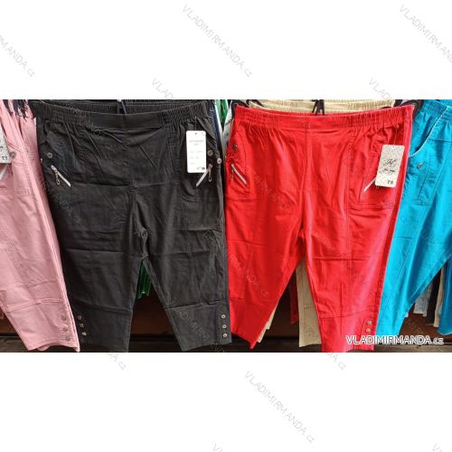 Nohavice 3/4 strečové nadrozměr dámske (m-4xl) JST JST25K-8889