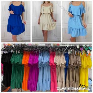 Šaty krátke letné na ramienka dámske (XS/SM ONE SIZE) TALIANSKA MÓDA IMWHA251675