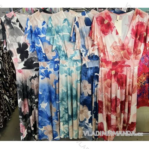 Šaty letné icecool citrónky lemon krátky rukáv dámske (XS/S/M/L ONE SIZE) TALIANSKA MÓDA IMM25M5471C