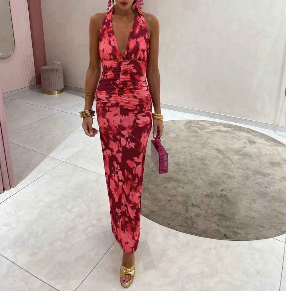 Šaty dlhé elegantné letné bez rukávov dámske (S/M/L ONE SIZE) TALIANSKA MÓDA IMPMD2541317