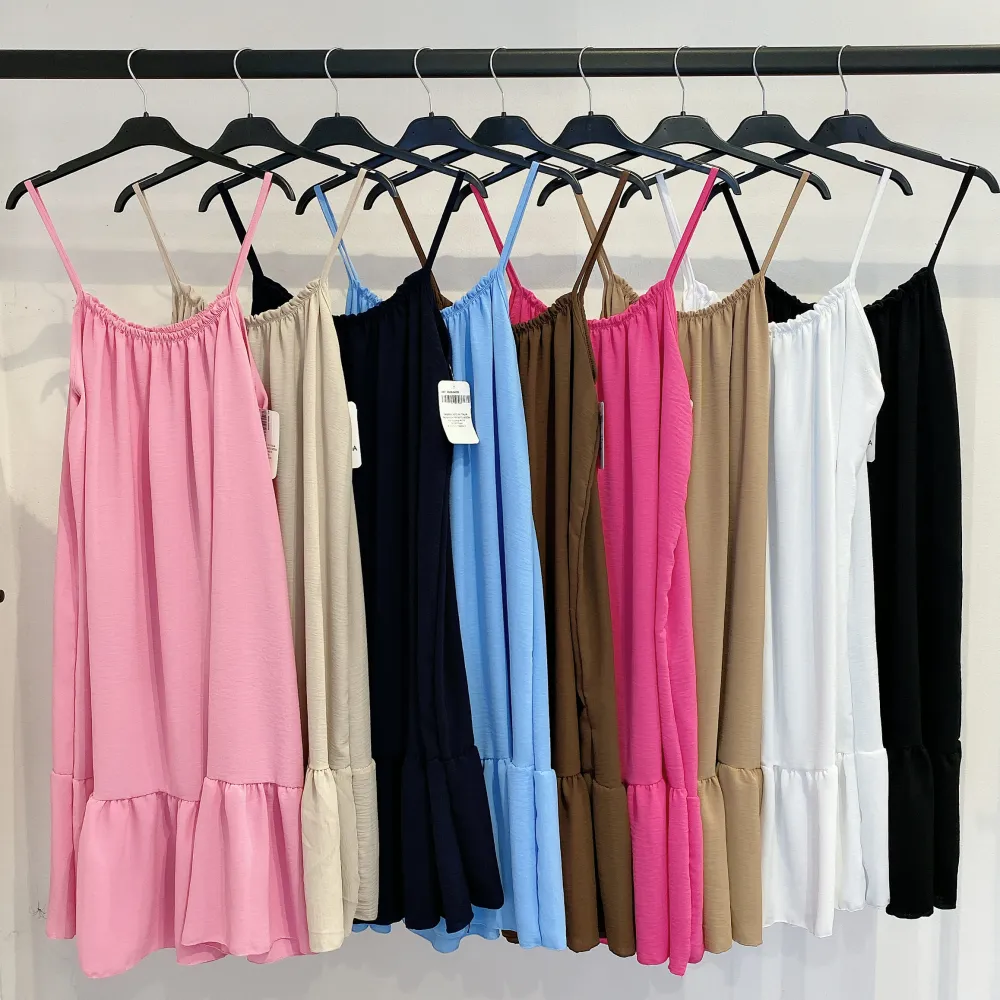Šaty letné na ramienka dámske (S/M/L ONE SIZE) TALIANSKA MÓDA IMPMD256506M
