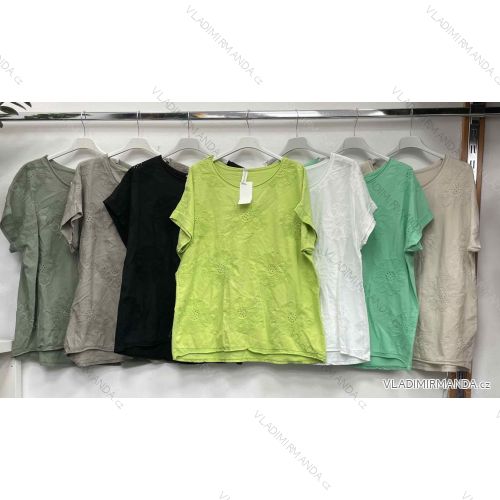 Tunika krátky rukáv dámska nadrozmer (42/44/46 ONE SIZE) TALIANSKA MÓDA IMWDL251420